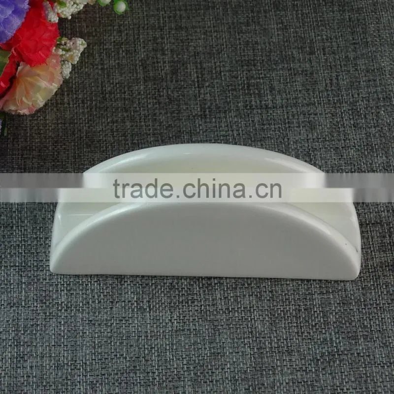stock porcelain white napkin holder