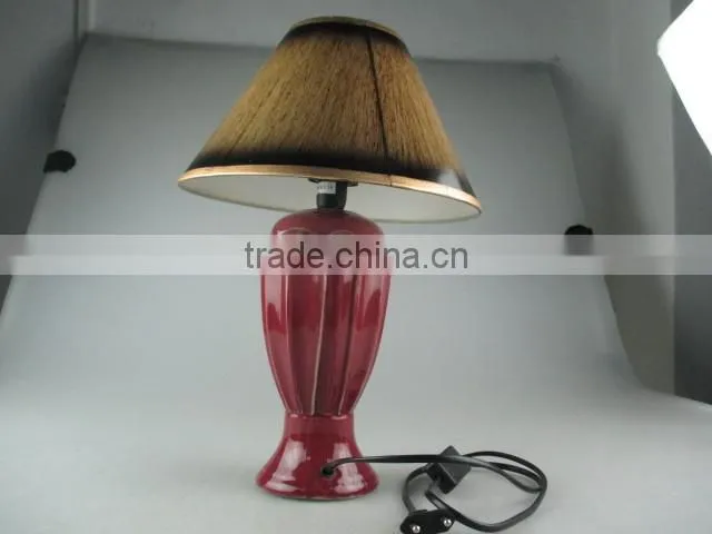stock wholesale cheap price ceramic base home decoration table lamp for home/hotel decor