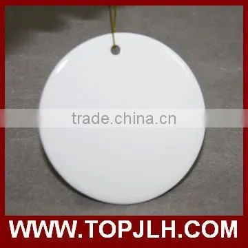 custom print ceramic sublimation blanks pendant heat press pendant