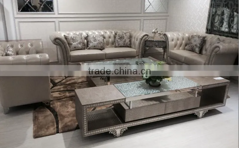 classic living room chesterfield sofa set