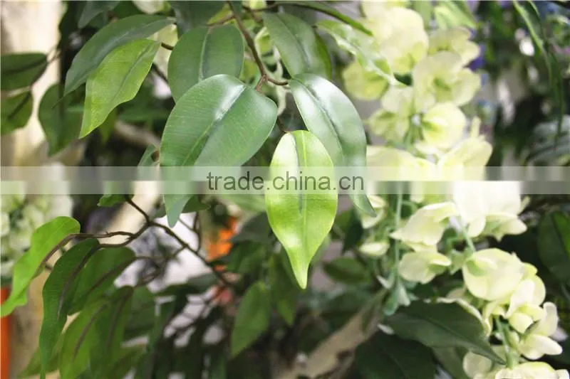 Home garden deco 50cm to 400 cm hight artificial white mix purple large Chinese wistaria EDHS1501 1605