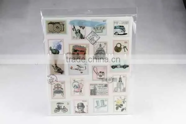 Foldable Gift Bag With Stamp Patterns/ Shopping Bag