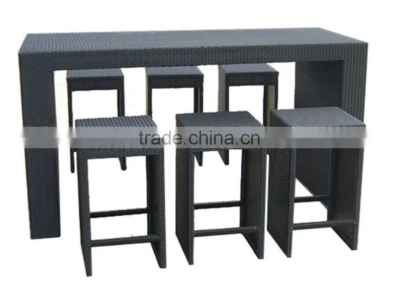 Synthetic Rattan Table And 6 Chairs Garden Furniture Rattan
