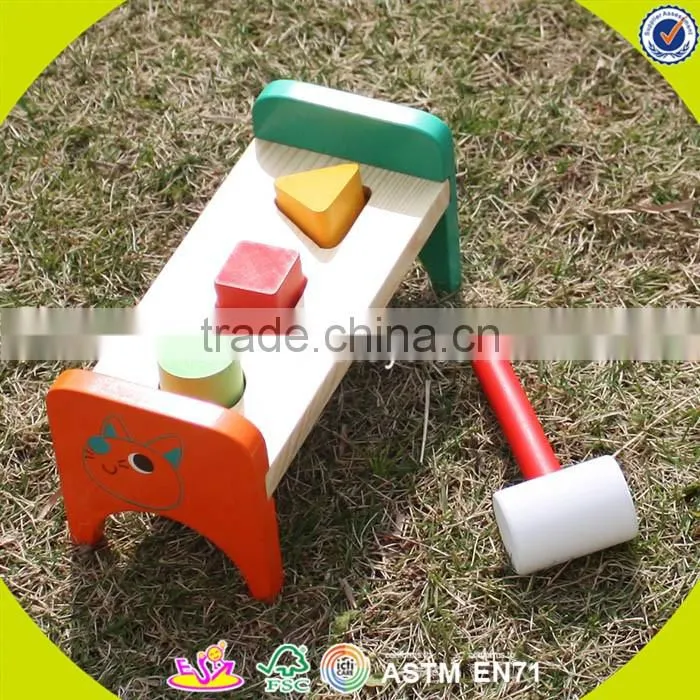 wholesale baby diy wooden knock toy fashion kids diy wooden knock toy children diy wooden knock toy W11G019