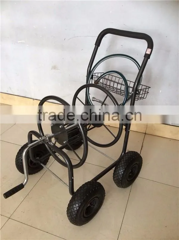 Garden Metal Steel Hose Reel Cart