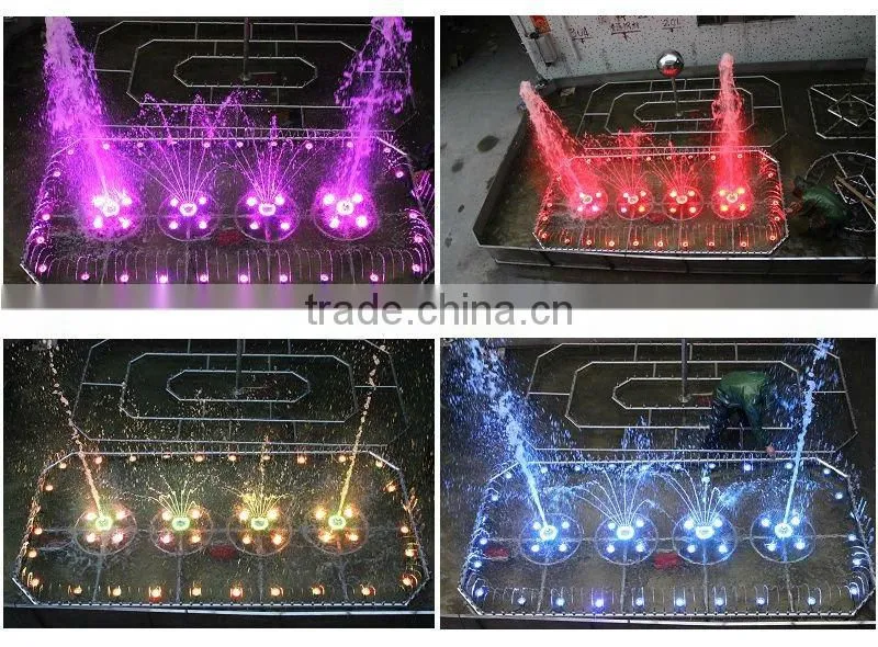 museum front door decoration with controller musical garden water fountain