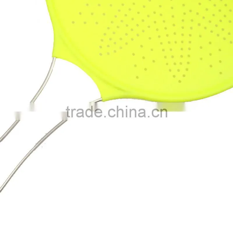 High quality silicone rubber flat colored colanders decorative colanders