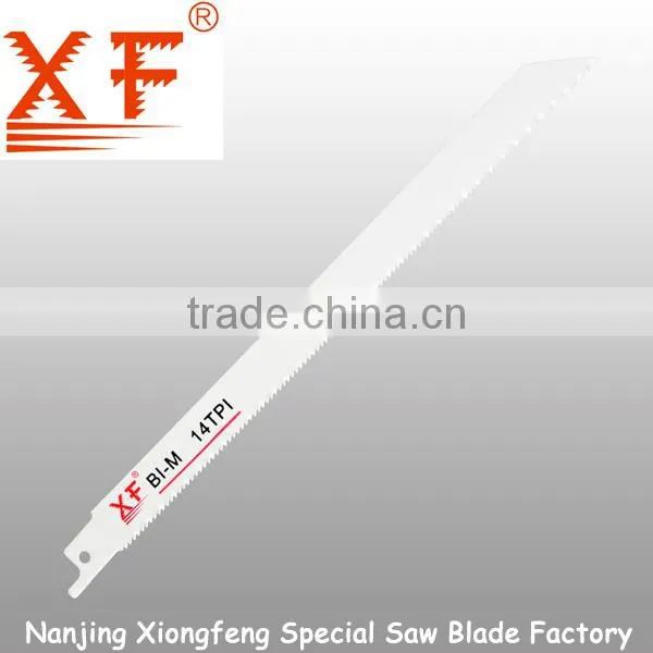 14TPI Bi-metal Metal cutting BI-M Reciprocating saw blade used sawmills for sale:XF-S1122BF
