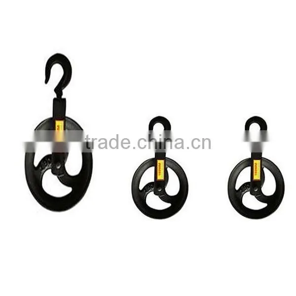 300mm Black Wire Rope 300kg Pulley Block