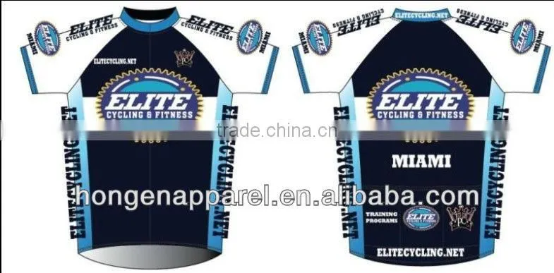 Hongen sports Dry fit fabric bike jersey customized cycling wear