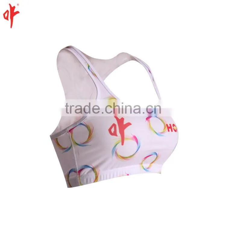 New arrivals sublimation fitness & yoga wear , yoga bra