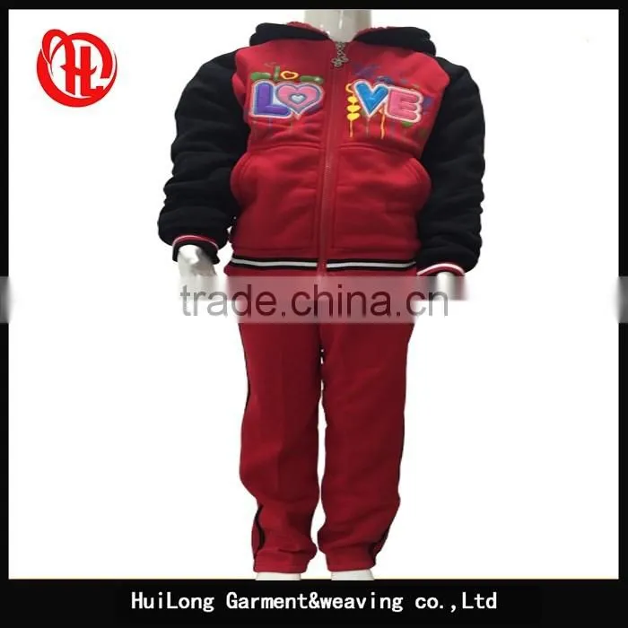boys 100% polyester fleece clothing set children casual apparel