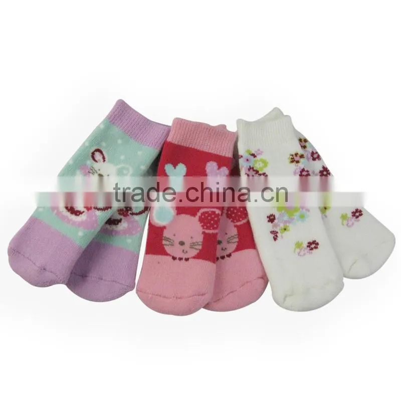 kids colorful animal cartoon tube sock