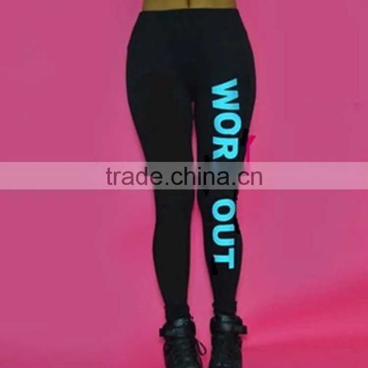 Hot-Selling bodybuilding women colorful compression wear fitness leggings
