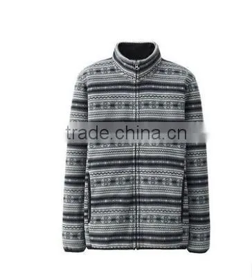 High quatity Full Zip warm windproof jacket Cheap custom printing 100% polyester polar fleece softshell jacket