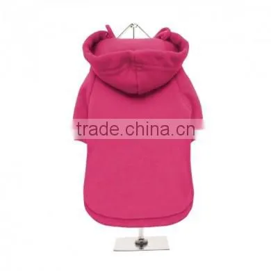 plain pink dog hoodie
