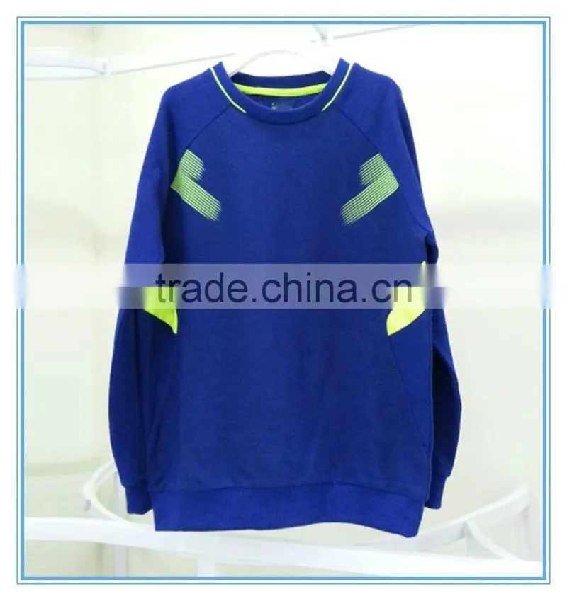 Boys printed lable crewneck soft hoodie, kids best selling sweatshirt pullover hoodie