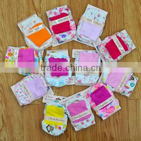 Floral summer cotton baby girls' socks