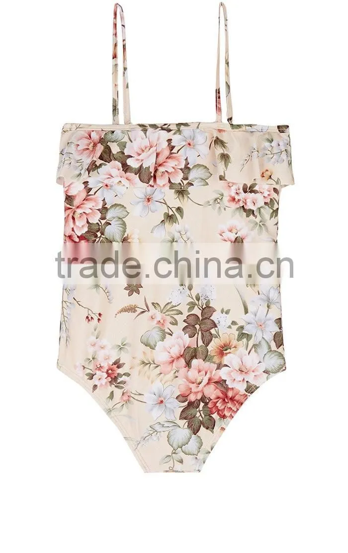 Lovely children custom little girls One-Piece Swimsuit cute young girl modeling bikini kids swimwear