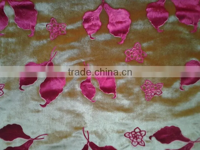 changshu deeped embossed korea velvet fabric