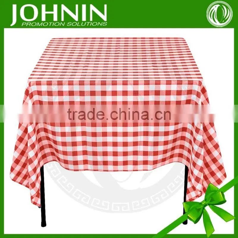 Check pattern soft and durable wholesale high quality table cloth