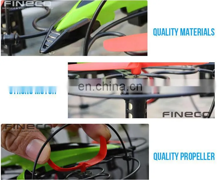 Fineco FX-3 6-axis Gryo Professional Mini Dron 3D Roll RC UFO Quad copter with LED Radio Control Drone