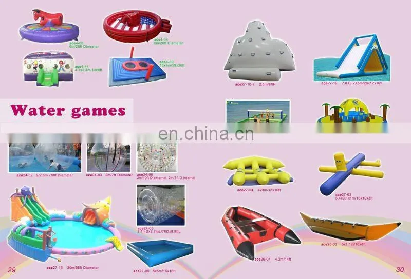 inflatable sealed water games