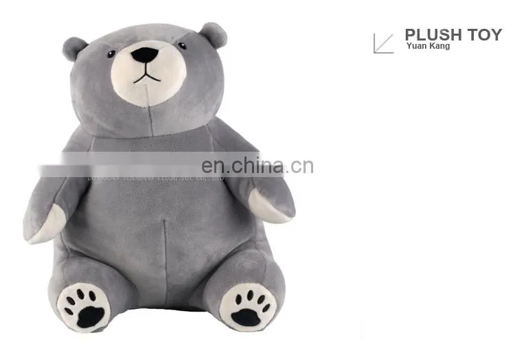 Import plush toys fat polar bear from china