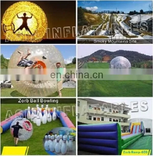 Giant Race Tack for Karting Car Sports Games Inflatable Zorb Ball Racing Go Karts for Sale