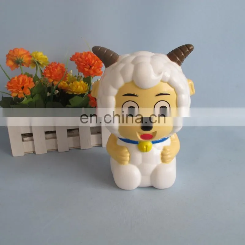 plastic carton sheep Xiyangyang bank coin