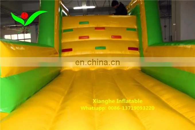 2016 Commercial inflatable rock climbing wall with slide