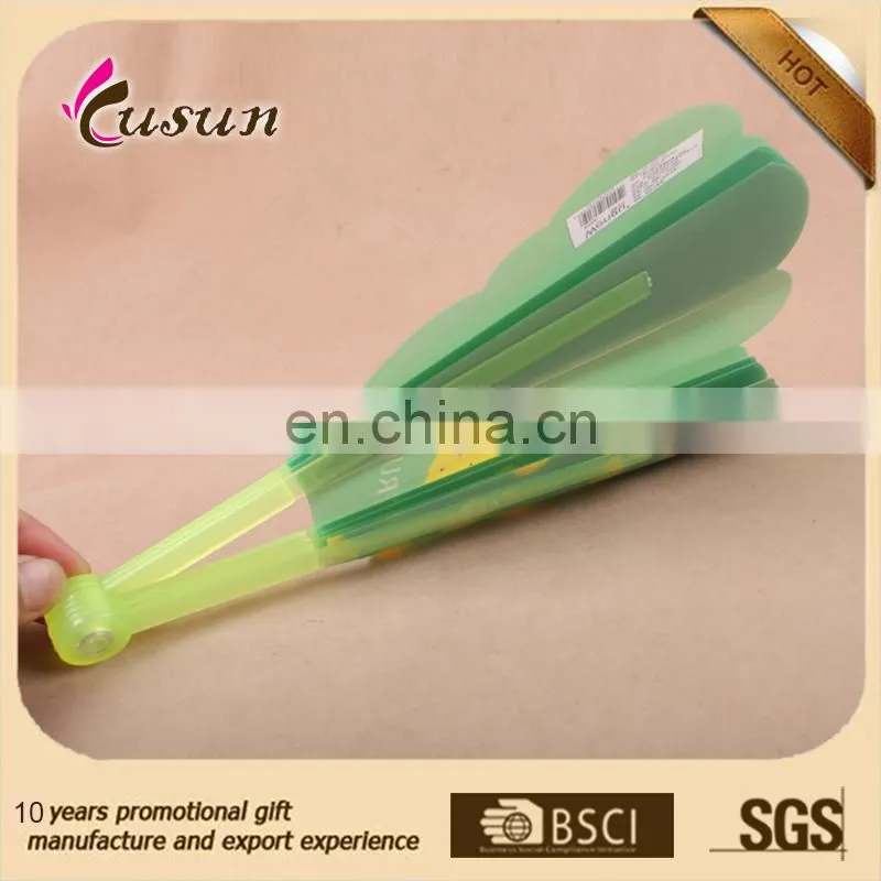 High Quality Colorful custom summer Promotional plastic hand fan