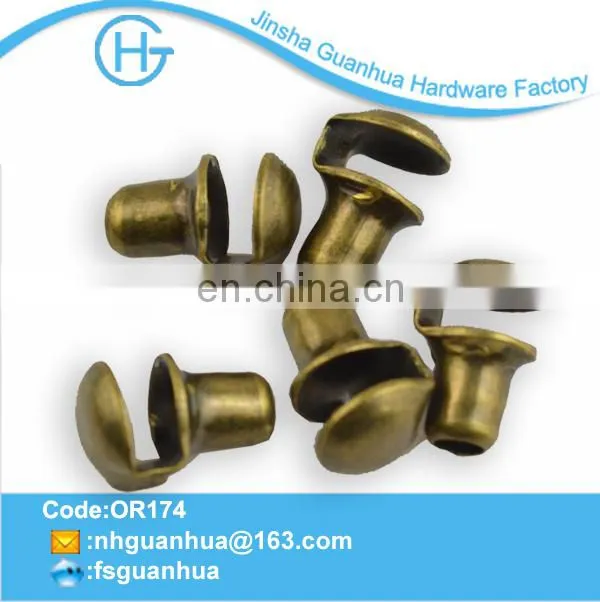 OR174 GH GOLA for shoe metal iron antique brass metal hook &eye