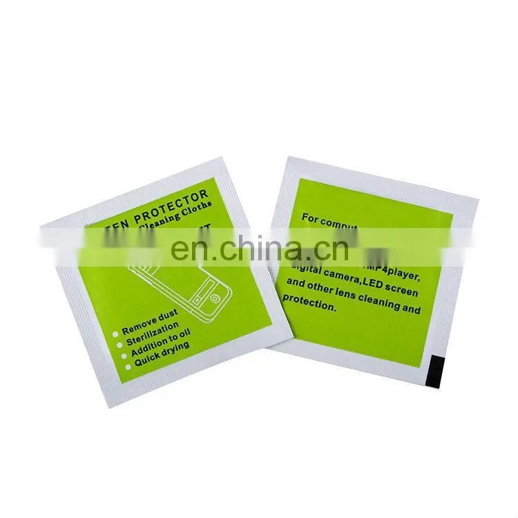 hi-quality promotion logos tailor made glass cleaning wipe