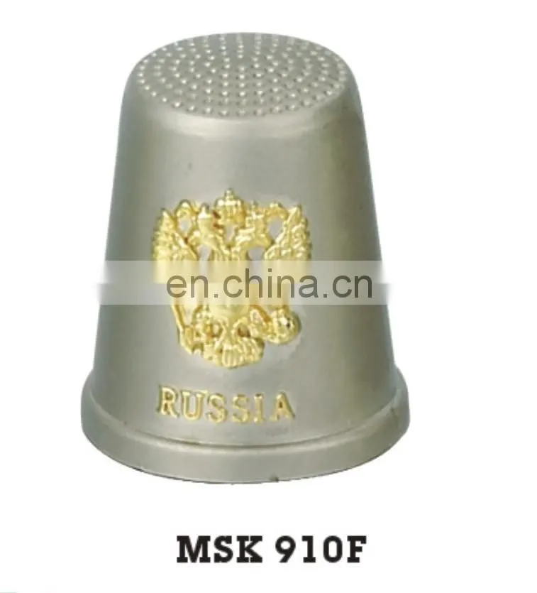 2017 new design metal souvenir porcelain sewing thimbles
