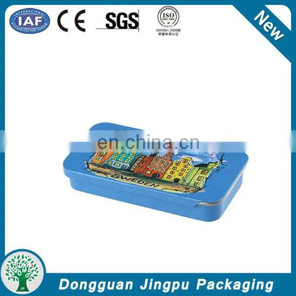 Custom printed tin box with key chain
