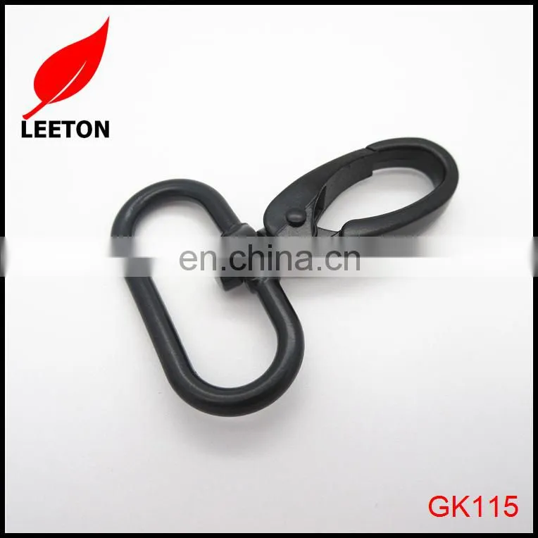 Zinc alloy 32mm black bag metal snap hook