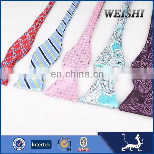 100% silk self bowtie