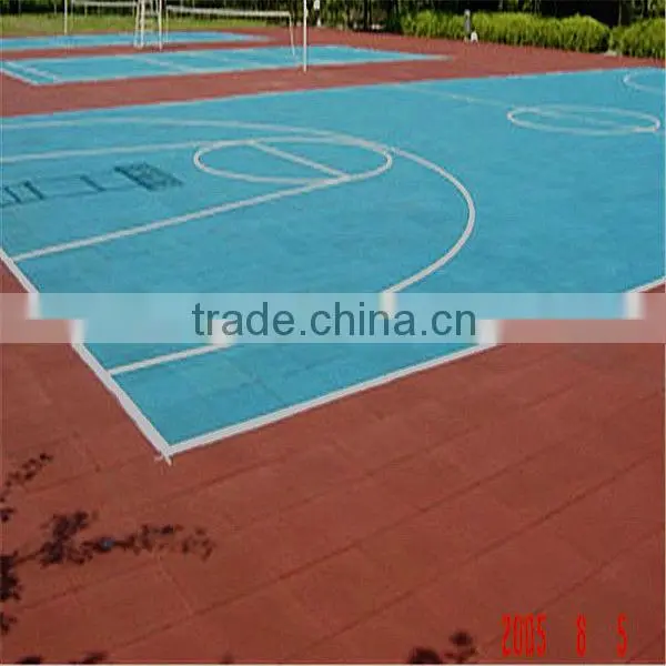 Anti-skid rubber floor/school rubber flooring