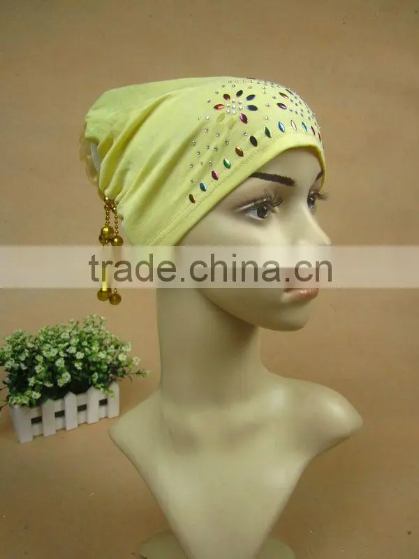 A522 fashion flower islamic hijab cap,muslim hejab hat