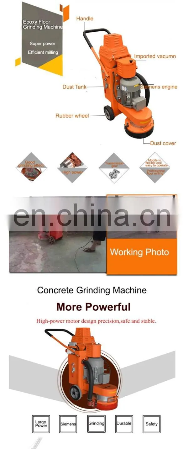 Terrazzo grinding machine grinder concrete manufacturer