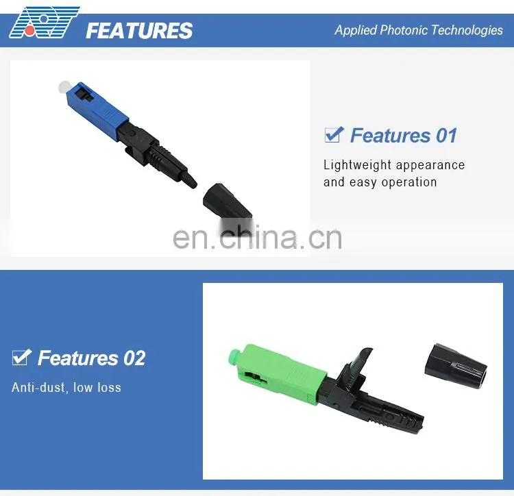 Best price supply good performance fiber optic 3m fast connector