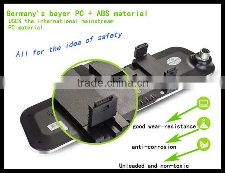 ultra-thin rearview mirror bluetooth handsfree car kit