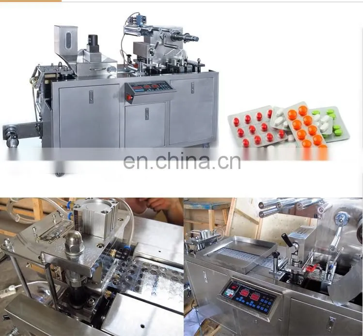 Automatic Capsule Tablet Jam Honey And Chocolate Blister Packing Machine Dpp80 For Medicine Food