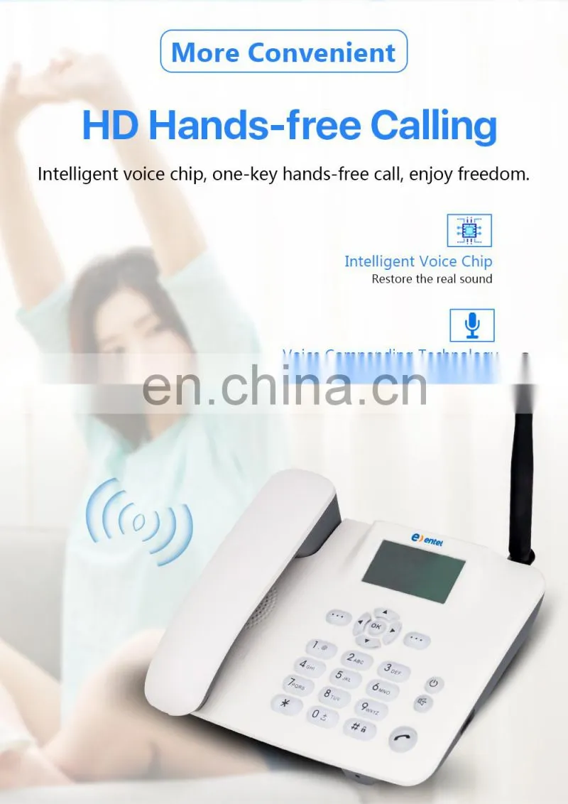 ALLINGE SDS1440 Customized Cheap Smart Telephone Desk Corded Fixed GSM Landline Phones Corded Telephones with Sim Card Slots