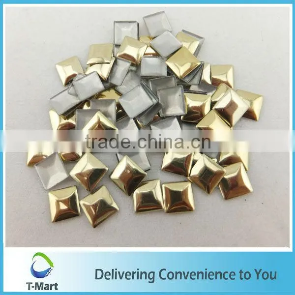 aluminum pyramid rhinestuds hotfix for belt