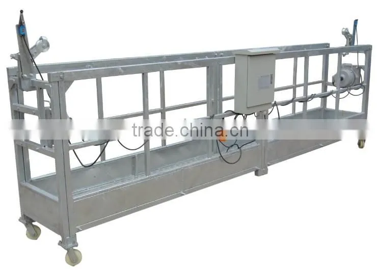 suspended wire rope platform