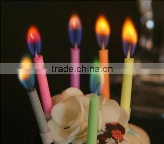 Romantic Coloured Flame Birthday Candle,smart flame candle/birthday candles/color flame candle