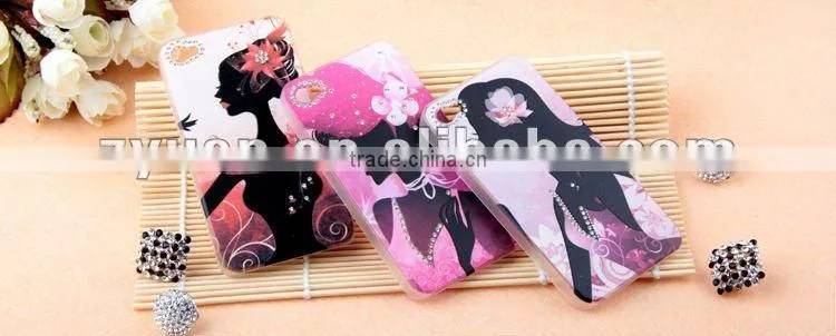 girl with diamond for iphone 4 case for iphoen4" s case