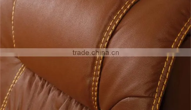 Luxury CEO swivel chair wood base